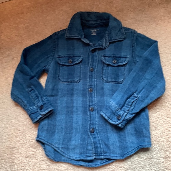 Baby Gap size 5 years super soft denim button down boys long sleeve shirt - Picture 1 of 2